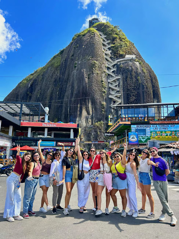day trip from medellin to guatape to the big rock el peñól