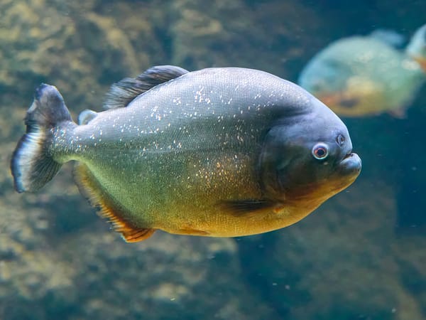 A piranha swimming in the Amazon, a famous example of the dangerous animals in Colombia whose reputation is often more fearsome than the reality.