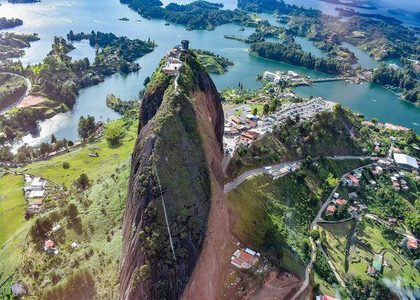 helicopter tour 2 helicopter tour from medellin over guatape views from above the mountain